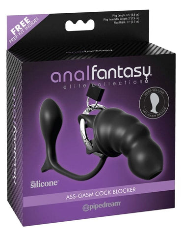 Anal Fantasy Elite Ass Gasm Cock Blocker Chastity Cage - Male Chastity