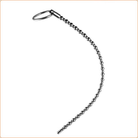 BDStyle Ball Bent Penis Plug Curved Stainless Steel Urethral Stimulator - Penis Plugs