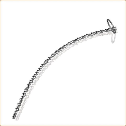 BDStyle Ball Bent Penis Plug Curved Stainless Steel Urethral Stimulator - Penis Plugs