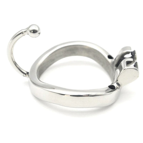BDStyle Ball Hook Cock Cuff Chastity Cage Metal Device with Lock - Male Chastity