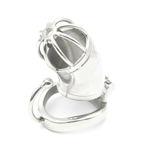 BDStyle Ball Hook Locking Chastity Cage with Secure Locking Mechanism - Male Chastity