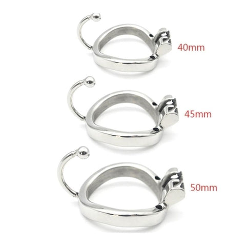 BDStyle Ball Hook Locking Chastity Cage with Secure Locking Mechanism - Male Chastity