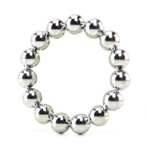 Hells Couture Balls Of Pleasure Cock Rings with Steel Beaded Design - Cock Rings