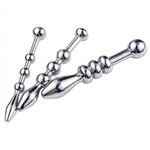 BDStyle Beaded Penis Plug Stainless Steel Urethral Stimulation - Penis Plugs
