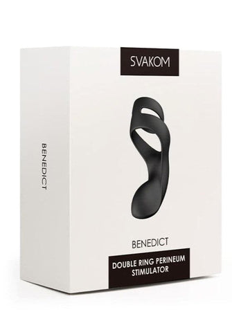 Svakom Benedict Vibrating Double Ring Perineum Stimulator - Ball and Cock Toys