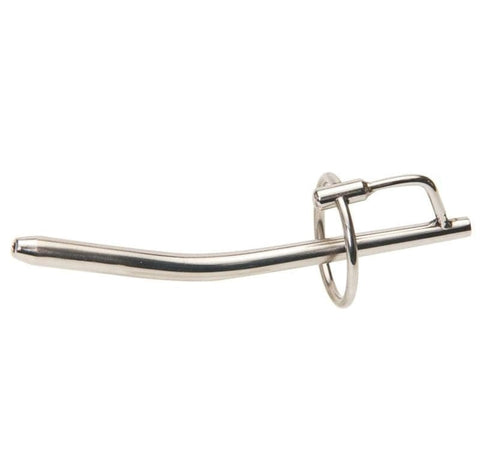 BDStyle Bent Cum Thru Penis Plug With Ring Curved Urethral Stimulation - Penis Plugs