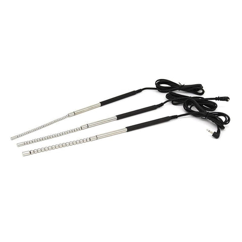 BDStyle Bipolar Electric Shock Urethral Catheter Metal Construction - Penis Plugs
