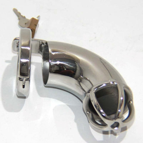 Hells Couture Bird Cage Male Chastity Device Steel Cock Cage - Male Chastity