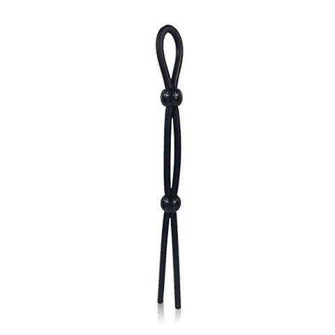 BDStyle Black Adjustable Penis Ties for Enhanced Erections - Cock Rings