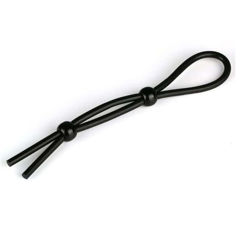 BDStyle Black Adjustable Penis Ties for Enhanced Erections - Cock Rings