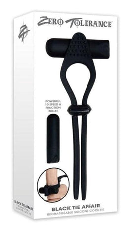 Zero Tolerance Black Tie Affair Vibrating Cock Ring - Cock Rings