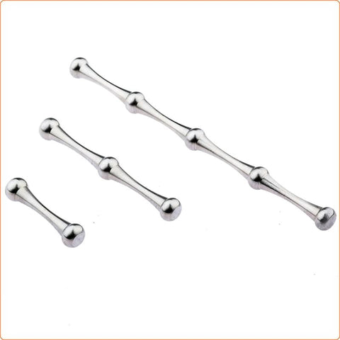 BDStyle Bone Stainless Steel Penis Plug Textured Urethral Stimulation - Penis Plugs
