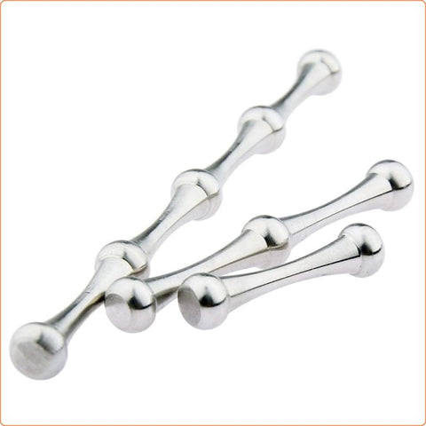 BDStyle Bone Stainless Steel Penis Plug Textured Urethral Stimulation - Penis Plugs