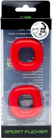 Sport Fucker Boner Expansion Pack Stackable TPR Cock Rings - Cock Rings