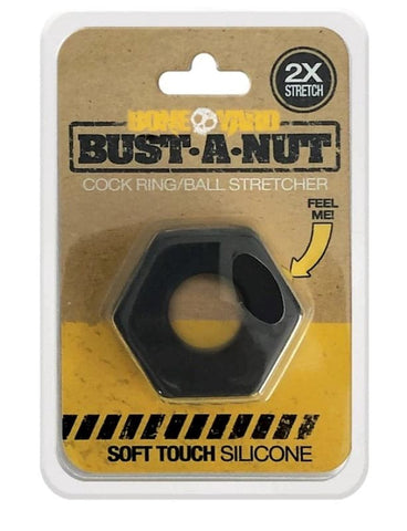 C1R Releasing Boneyard Bust A Nut Cock Ring Hexagonal Design - Cock Rings