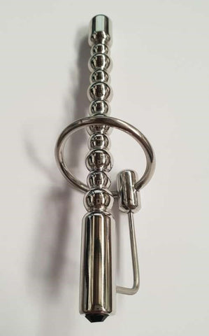 Hells Couture Bubbles Cock Plug With Black Gem Urethral Stimulation - Penis Plugs