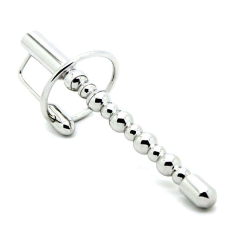Hells Couture Bubbles Cock Plug With Clear Gem Urethral Stimulation - Penis Plugs