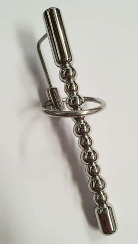 Hells Couture Bubbles Cock Plug With Clear Gem Urethral Stimulation - Penis Plugs