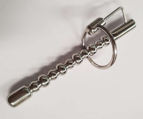 Hells Couture Bubbles Cock Plug With Clear Gem Urethral Stimulation - Penis Plugs