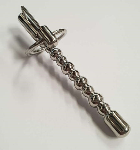 Hells Couture Bubbles Cock Plug With Ruby Gem Urethral Stimulation - Penis Plugs