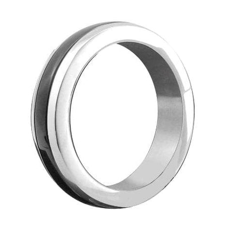 Hells Couture Burn the Rubber Steel C Ring Chrome Plated Enhancement - Cock Rings