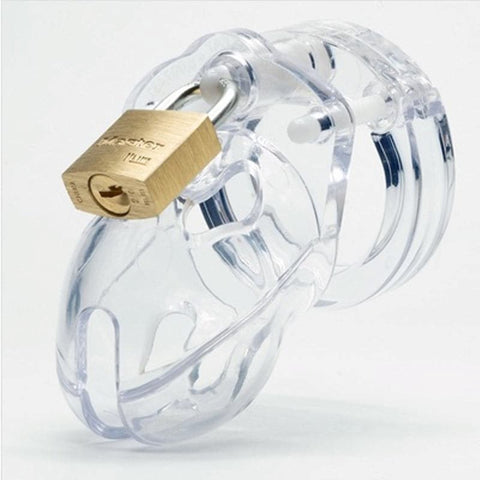 CB Mr Stubb Clear - Male Chastity Cock Cage Kit - Male Chastity