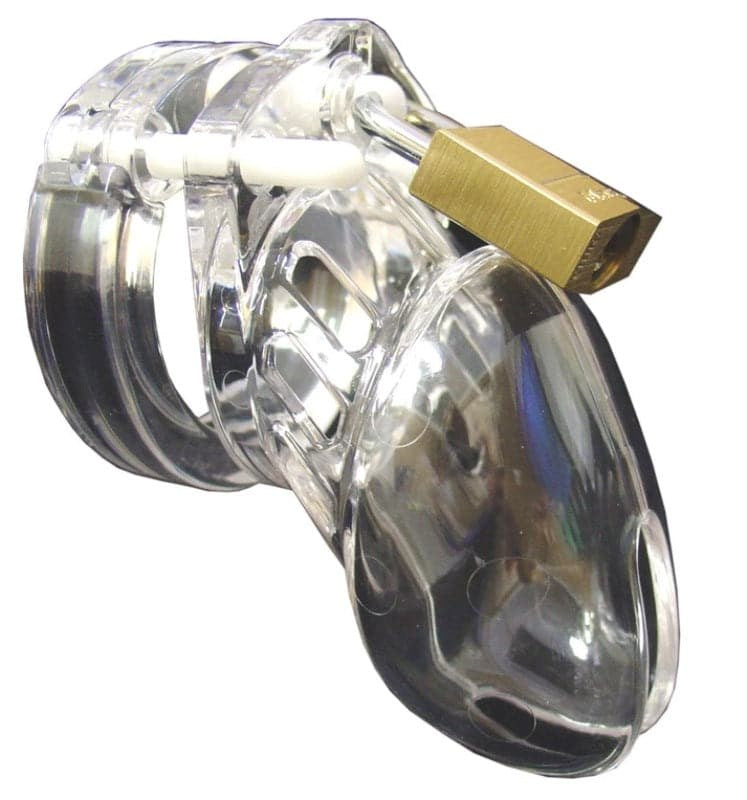 CB-6000S Cock Cage Kit Clear Small - - Male Chastity