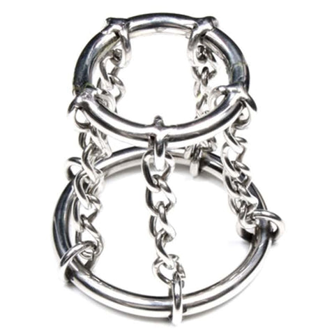 Hells Couture Steel Chastity Device for Sensual Exploration with Dual Rings - Male Chastity