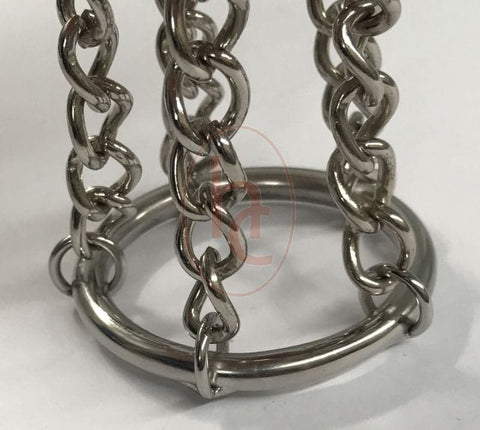 Hells Couture Steel Chastity Device for Sensual Exploration with Dual Rings - Male Chastity