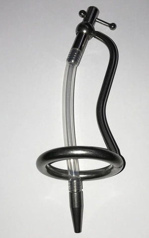 BDStyle Chastity Bar with Adjustable Catheter Lockable Steel Device - Male Chastity
