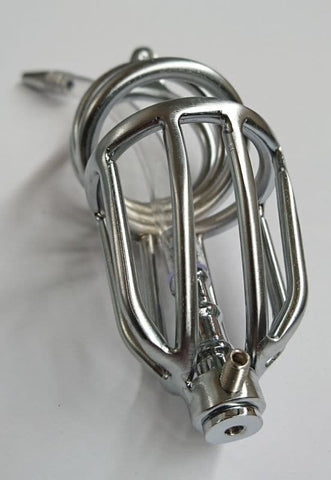 BDStyle Chastity Device For Male & Urethral Tube with Steel Construction - Male Chastity
