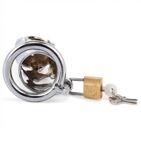 BDStyle Chinese Zodiac Cock Cage Ox Stainless Steel Male Chastity Device - Male Chastity