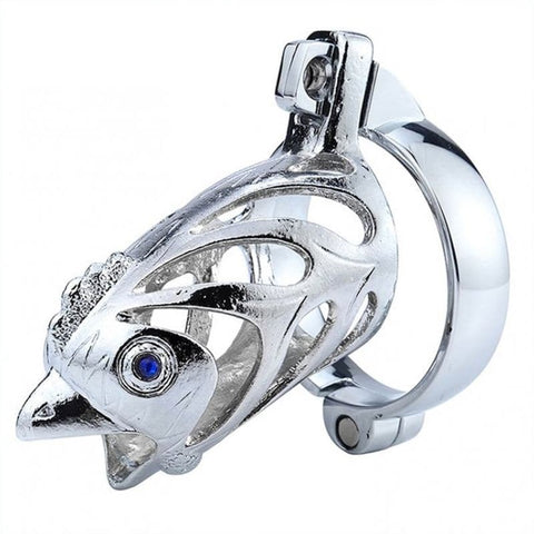 BDStyle Chinese Zodiac Cock Cage Rooster Stainless Steel Male Chastity - Male Chastity