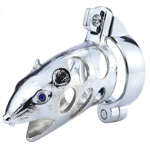 BDStyle Chinese Zodiac Rat Cock Cage Stainless Steel Chastity Device - Male Chastity