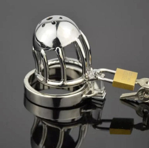 BDStyle Cock Prison Cage Pee Thru Stainless Steel Male Chastity Device - Male Chastity