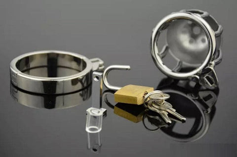 BDStyle Cock Prison Cage Pee Thru Stainless Steel Male Chastity Device - Male Chastity
