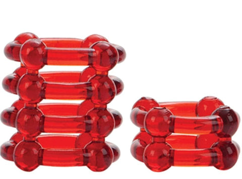 California Exotics Colt Buckshot Silicone Cock Rings with Textured Bulbs - Cock Rings