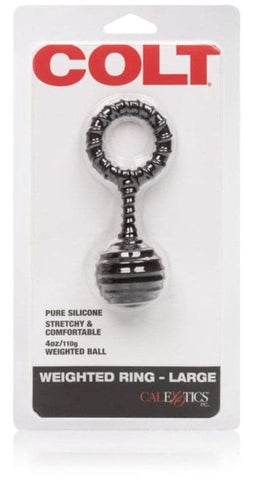 California Exotics Colt Weighted Ring 100g Textured Design - Cock Rings