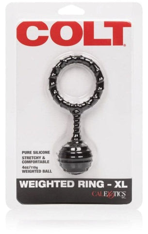 California Exotics Colt Weighted Ring 100g Textured Design - Cock Rings