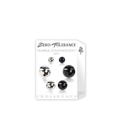 Evolved Zero Tolerance Crossbones Marble Enhancement Set Cock Ring Set - Cock Rings