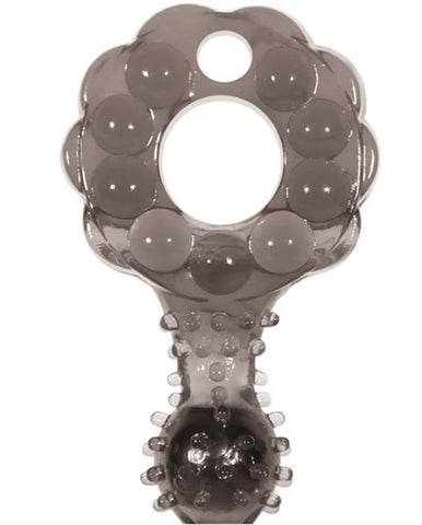 Zero Tolerance Crossbones Mighty Marble Single Bullet Smoke Vibrating Ring - Cock Rings