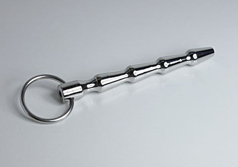 Cyber Bites Steel Penis Plug With Glans Ring - Penis Plugs