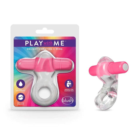 Blush Novelties Delight Vibrating C Ring Waterproof Couple Enhancement - Vibrating Cock Rings