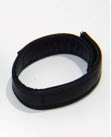 BDStyle Discreet Romance Leather Cock Ring Adjustable Velcro Closure - Cock Rings