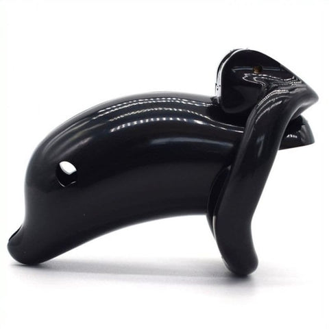 BDStyle Dolphin Male Chastity Device Ergonomic Design Multiple Ring Sizes - Male Chastity
