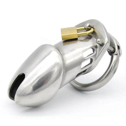 BDStyle Double Barrel Silverado Male Chastity Device Stainless Steel - Male Chastity