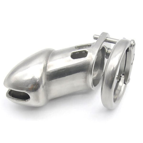 BDStyle Double Barrel Silverado Male Chastity Device Stainless Steel - Male Chastity