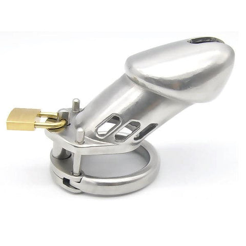 BDStyle Double Barrel Silverado Male Chastity Device Stainless Steel - Male Chastity