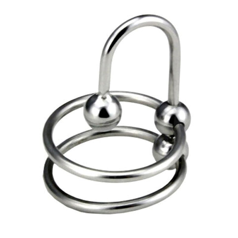 Double Ring Balled Penis Plug - Penis Plugs