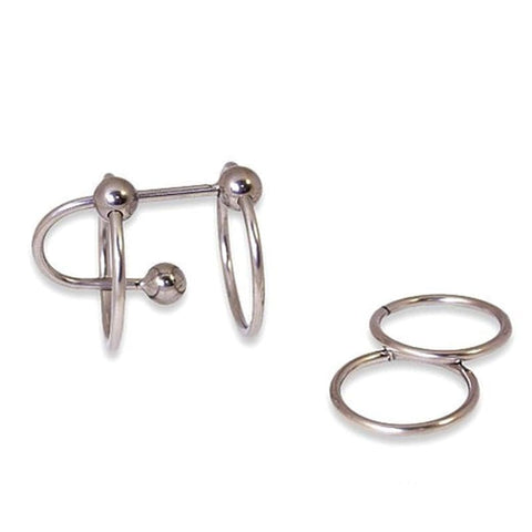 Double Ring Balled Penis Plug - Penis Plugs